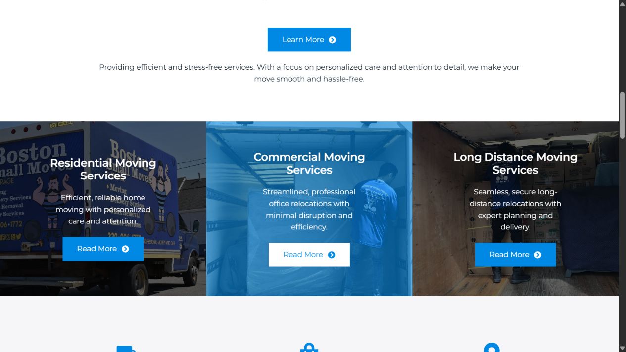 Boston Small Moves service options