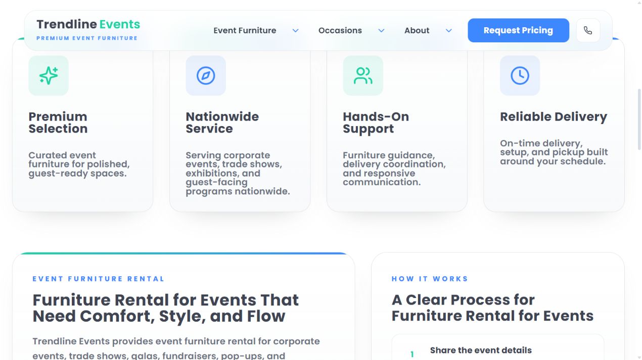 Trendline Events service experience